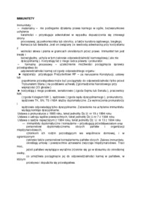 Immunitety-opracowanie