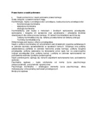 Prawo karne a nauki pokrewne