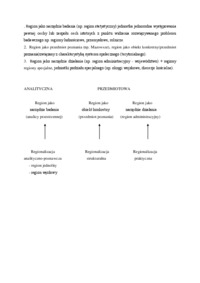 Region jako narzędzie badania - Analiza przestrzenna
