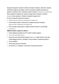 Kongestia transportowa miasta 