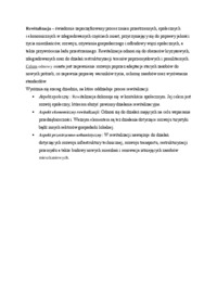 Rewitalizacja i dziedziny na które oddziałuje.