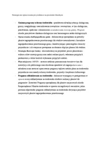 Strategiczne opracowania przyrodnicze na poziomie lokalnym