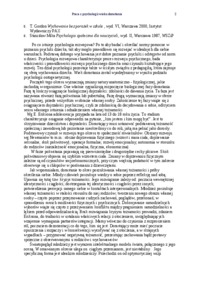 Przaca z psychologii wieku dorastania - pedagogika
