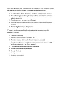 Nowy model gospodarowania