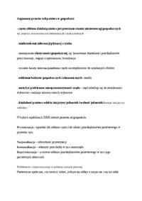 Argumenty przeciw roli państwa w gospodarce