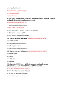 Podstawy finansów - test