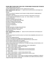 Prawo międzynarodowe publiczne a prawo międzynarodowe prywatne 