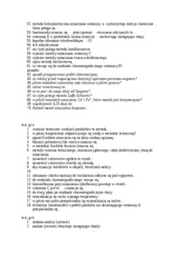 Analiza żywności-pytania egzamin