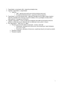 Zarządzanie produkcją i usługami - zaopatrzenie