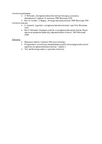 Logistyka i zarządzanie - sprawy organizacyjne