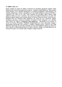 Nadzór w Sp. z o.o.