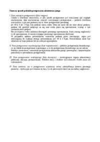 Umowny sposób podziału postępowania administracyjnego