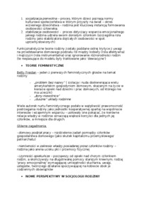 Giddens, r. 7. ppkt Rodzina w teorii socjologicznej - Socjologia