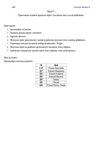 OpracowanieOpracowanie wyników pomiarów kątów i kierunków wraz z oceną dokładności