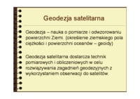 Geodezja satelitarna 