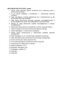 Odwzorowania walcowe - pytania 