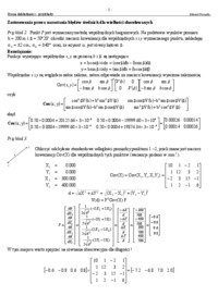 Ocena dokładności - przykłady - metoda dwubiegunowa