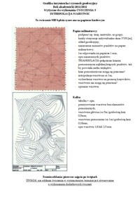 Grafika inżynierska i rysunek geodezyjny - interpolacja warstwic