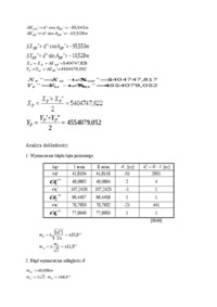 Przeniesienie współrzędnych - ćwiczenia z geodezji