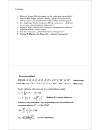 Omówienie zagadnień metod numerycznych.