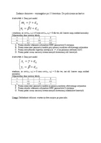 Zadania domowe - kwiecień 2007