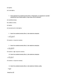 Zagadnienia ze statystyki.