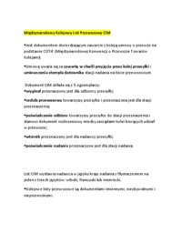 Międzynarodowy Kolejowy List Przewozowy CIM