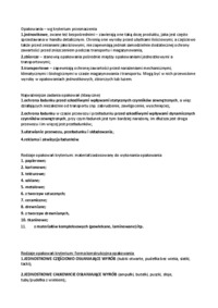 Opakowanie ładunków