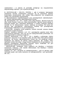 Podział przestępst ze względu na czyn zabroniony 