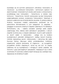 Struktury organizacyjne i ich charakterystyka