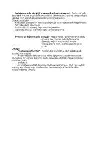 Proces podejmowania decyzji - Analiza ekonomiczna