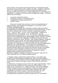 Przesłanki i geneza reengineeringu 