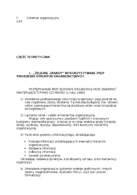 Struktura organizacji - referat