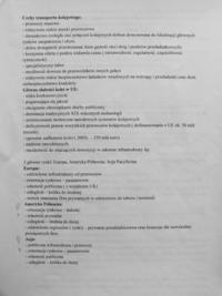 Cechy transportu kolejowego-opracowanie