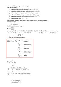Ciągi liczbowe-opracowanie