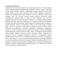 Ekonomia marksistowska