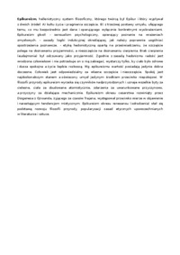 Epikureizm-opracowanie