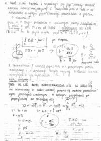 Odpowiedzi na egzamin- Prawo Ampera, II zasada dynamiki w ruchu postępowym