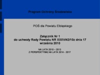 Program Ochrony Środowiska powiatu- podstawa prawna
