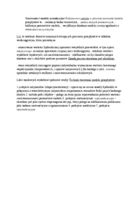 Tarowanie i modele symulacyjne