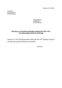 Informacja o prowadzeniu jednolitej ewidencji dla celów VAT