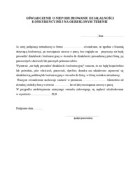 oswiadczenie-o-niepodejmowaniu-dzialalnosci-konkurencyjnej