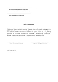 Wzór-Oświadczenie celne  3