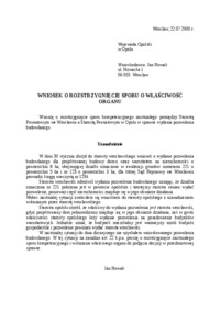 Wzór-Wniosek o rozstrzygnięcie sporu