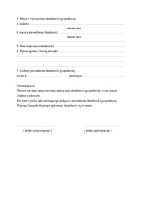 Wzór-Zgłoszenie działalności gospodarczej