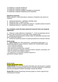 Ocena ryzyka i zagrożeń chemicznych