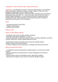 Zakwaszenie - źródła i efekty dla roślin i organizmów wodnych