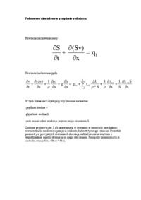 Podstawowe niewiadome w przepływie podłużnym