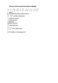 Równania zachowania pędu dla przepływu podłużnego