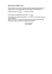 Ruch krytyczny, spokojny i rwący